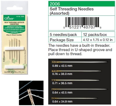 Self-Threading Needles (Asst)
