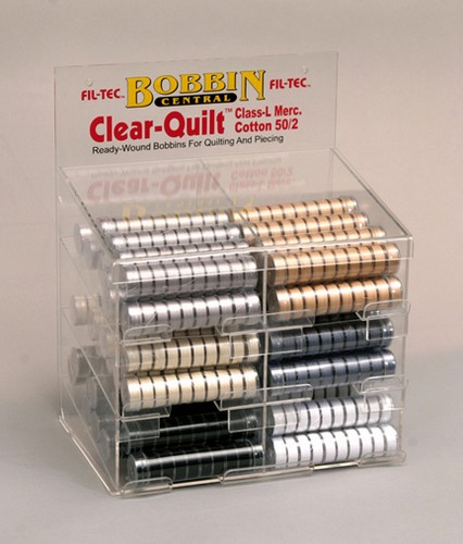 Clear-Quilt (Class L) Bobbins Basic Colors Display Unit