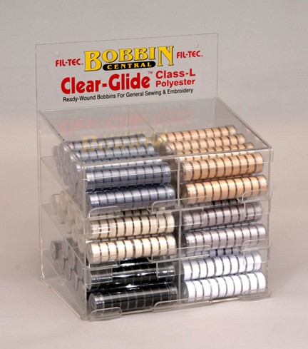 Clear-Glide (Class L) Bobbins Basic Colors Display Unit