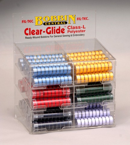 Clear-Glide (Class L) Bobbins Bright Colors Display Unit