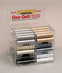 Clear-Quilt (Class 15/A) Bobbins Basic Colors Display Unit