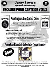 Jonny Seww's Greeting Card Kit FRENCH