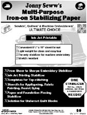 Jonny Seww's Stabilizing Paper 11x17 50 Sheets