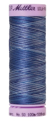 Mettler Silk Finish Cotton Multi 100M Evening Blue