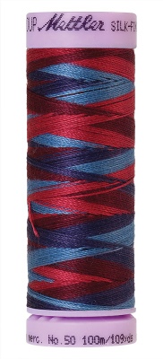 Mettler Silk Finish Cotton Multi 100M Berry Rich