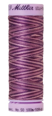 Mettler Silk Finish Cotton Multi 100M Lilac Bouquet