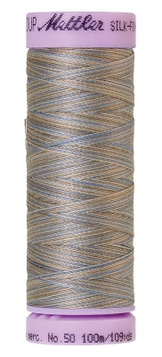 Mettler Silk Finish Cotton Multi 100M Silvery Blues