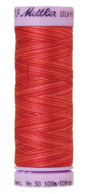 Mettler Silk Finish Cotton Multi 100M Strawberry
