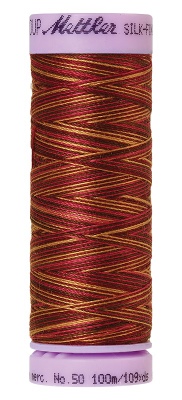 Mettler Silk Finish Cotton Multi 100M Mocha Cherry