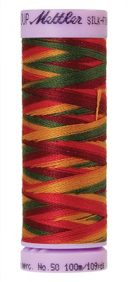 Mettler Silk Finish Cotton Multi 100M Poppy Garden