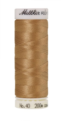 Mettler Poly Sheen 200M Thread Caramel Cream
