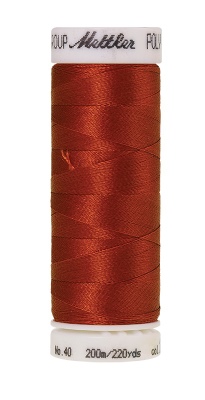 Mettler Poly Sheen 200M Thread Burnt Orange