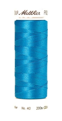 Mettler Poly Sheen 200M Thread Wave Blue  