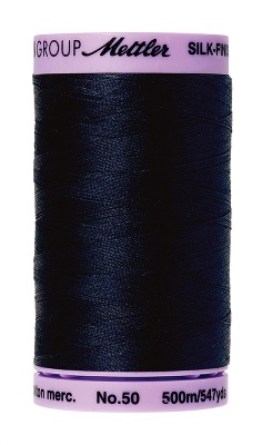 Mettler Silk Finish Cotton 500M Dark Blue (104/792)