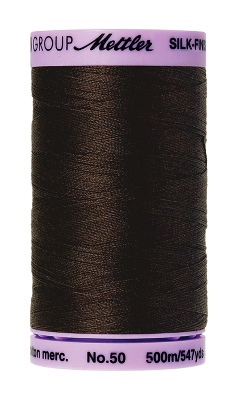 Mettler Silk Finish Cotton 500M Very Dark Brown (104/745)