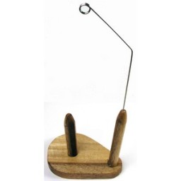 Thread Stand Wood Cone