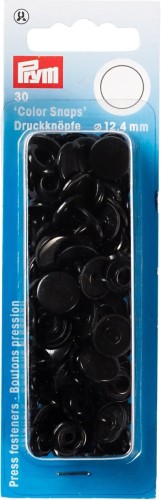 Prym Color Snaps refill 12.4mm black 30pc