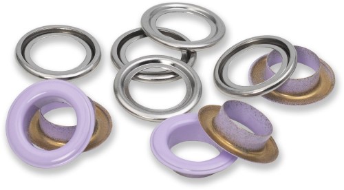 Prym Eyelets with washers 14mm refill lilac 15pc