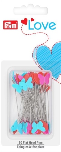 Prym Love Flat Head Pins 50 count 2-1/8
