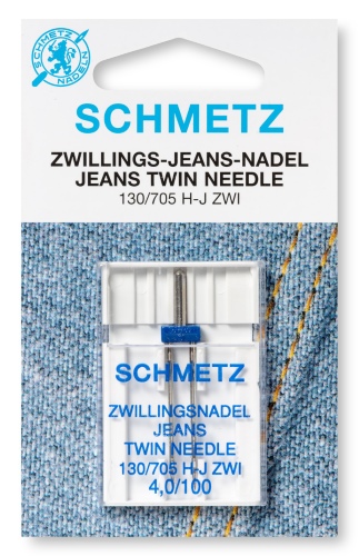 Schmetz Denim Jean Twin Sewing Needle Size 100/4