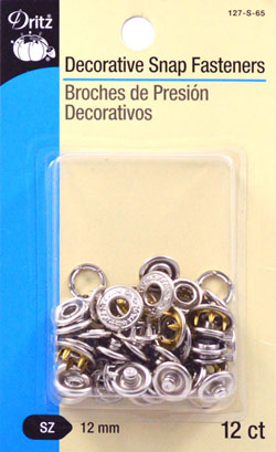 Decorative Snaps, Filigree, Silver, 12/pkg