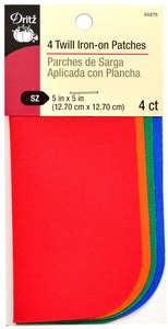 Twill Patches, 4ct, Bright