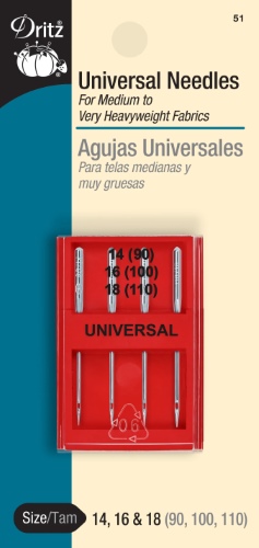 Dritz Universal Machine Needles, 4 Pc