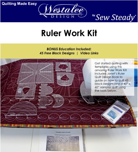 Westalee Ruler Work Kit Templates Only- Low Shank