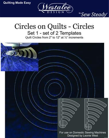 Westalee Design Circles on Quilts Template Set 1 (2