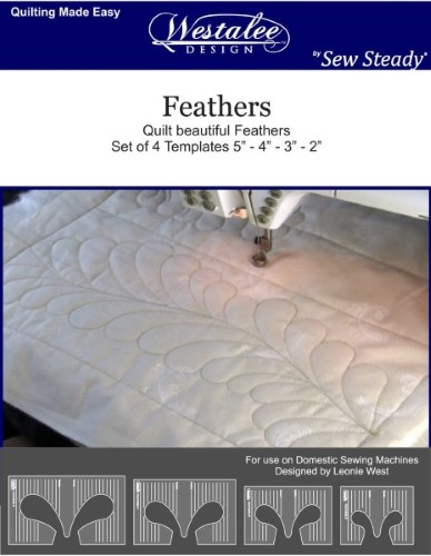 Westalee Design Feather Template Set of 4