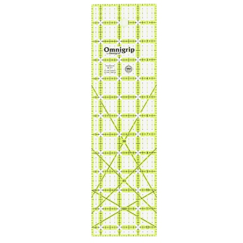 Omnigrid Omnigrip Ruler 3-1/2 x 12-1/2