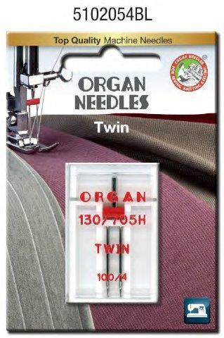Organ Twin Needle Size 4.0 #100/16 1 Pack