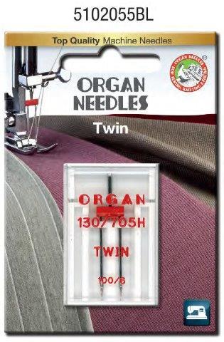 Organ Twin Needle Size 6.0 #100/16 1 Pack