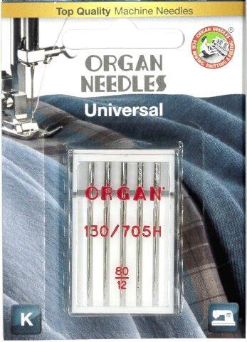 Organ Universal Needle Size #80/12 5 Pack