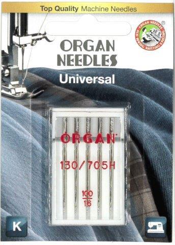 Organ Universal Needle Size #100/16 5 Pack