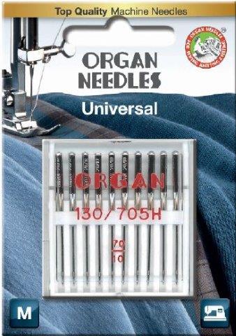 Organ Universal Needle Size #70/10 10 Pack