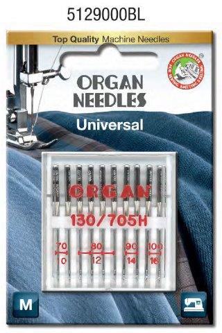 Organ Universal Needle Assorted Sizes 10 Pack