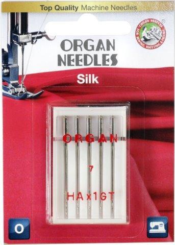 Organ Silk Needle Size #55/7 5 Pack