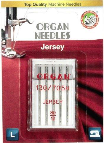 Organ Jersey/Ballpoint Needle Size #80/12 5 Pack
