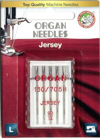 Organ Jersey/Ballpoint Needle Size #90/14 5 Pack