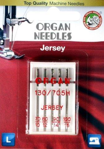 Organ Jersey/Ballpoint Needle Assorted Sizes 5 Pack