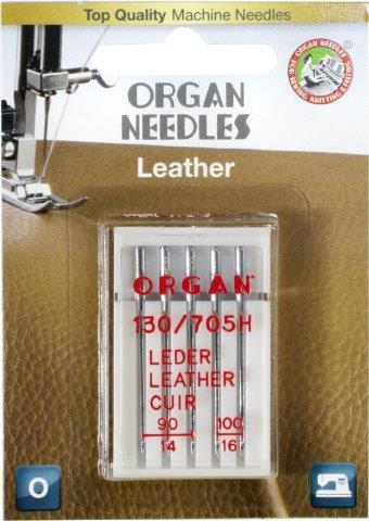 Organ Leather Needle Assorted Sizes 5 Pack