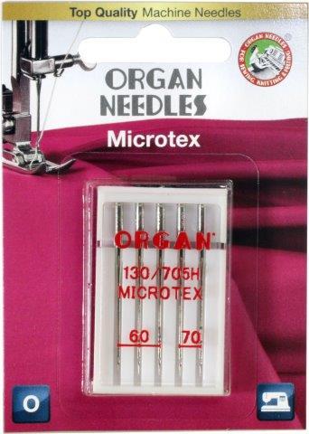 Organ Microtex Needle Assorted Sizes 5 Pack