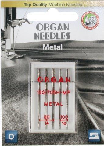 Organ Metallic Needle Assorted Sizes 5 Pack