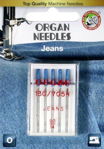 Organ Jeans Needle Size #90/14 5 Pack
