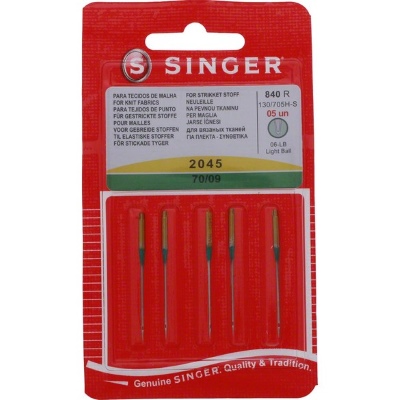 Singer Universal Ball Point/Stretch Needle 5 Pack Size 70/9